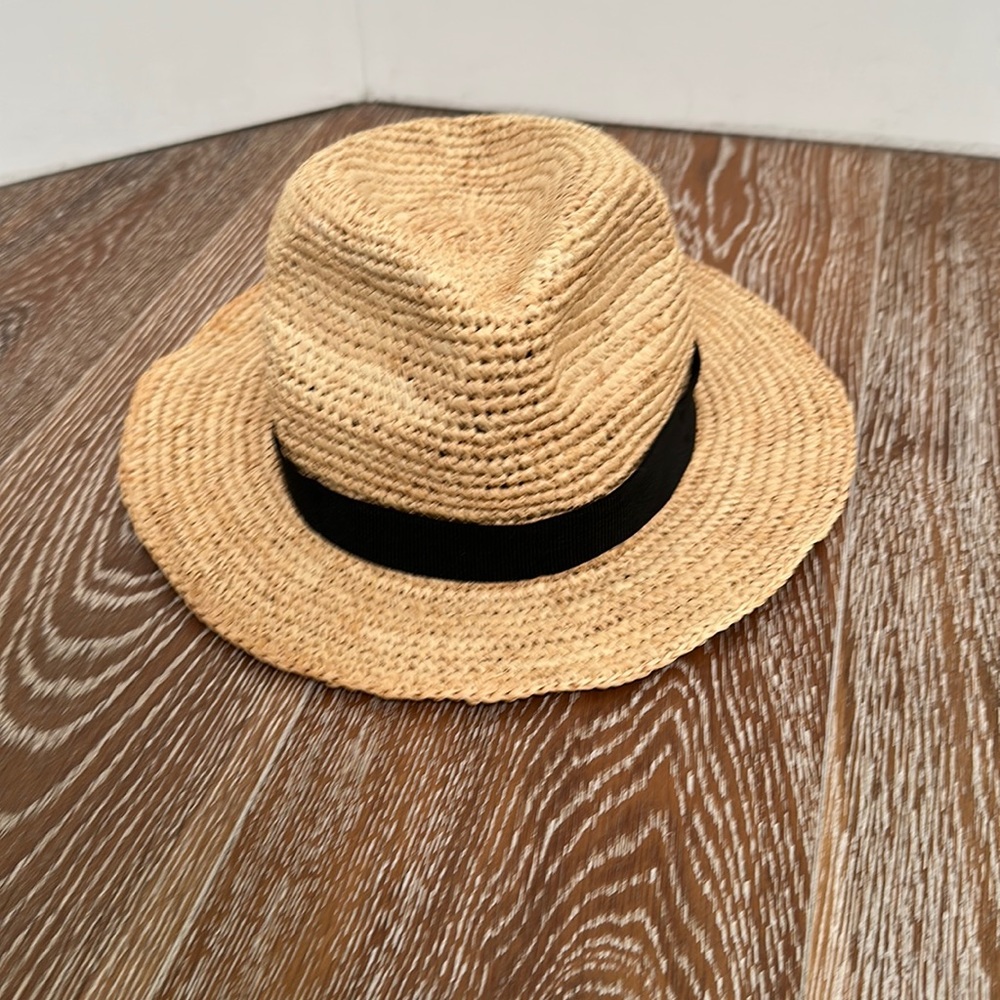 JCrew Packable straw hat s-m
